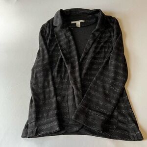 AMERICAN Rag Black and Silver striped Cardigan XL